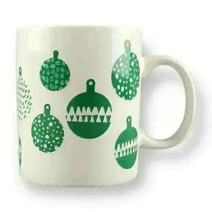Starbucks Coffee Holiday 2016 Green Christmas Ornaments 12 oz Coffee Mug Tea Cup